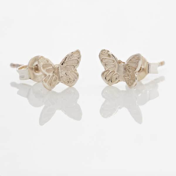 butterfly stud earring sterling silver