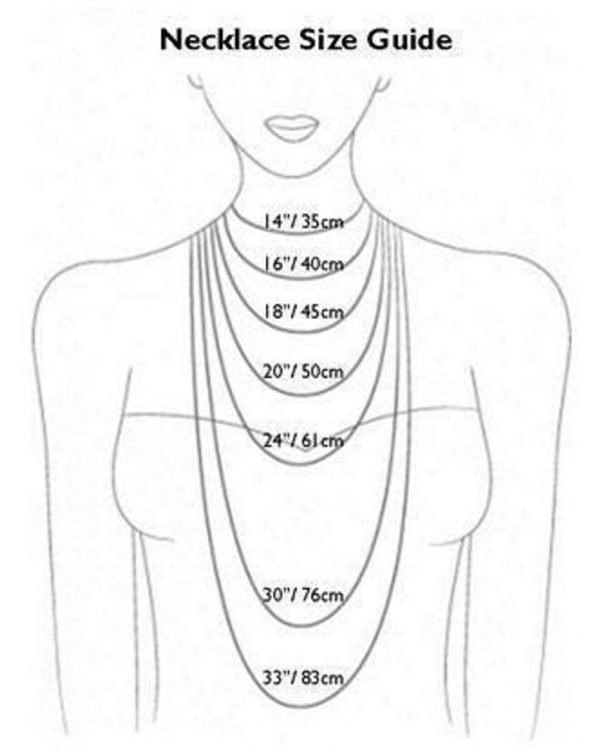 necklace size chart