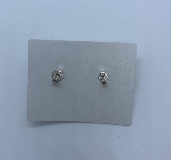 Citrine Raw gemstone stud earrings, sterling silver