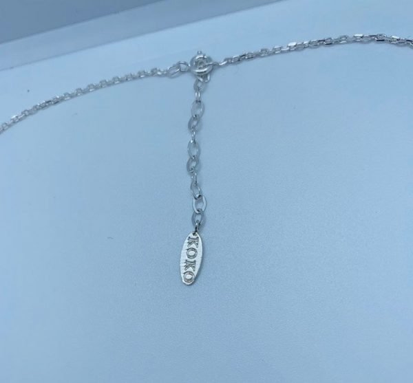 Sterling silver extender for necklace