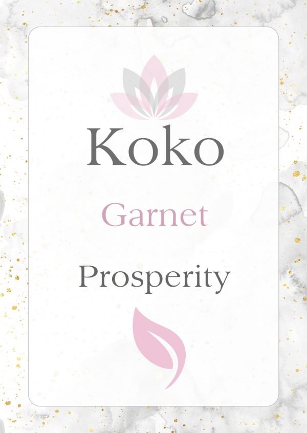 Garnet Gemstone meaning prosperity