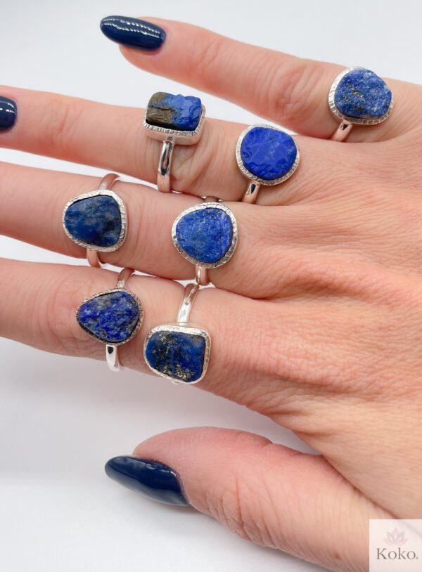 lapis lazuli ring worn