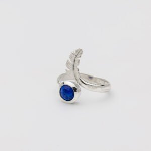 lapis lazuli adjustable ring